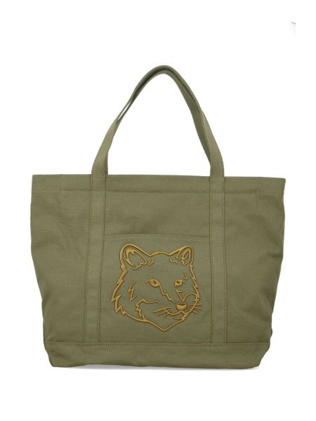 Nákupná taška Maison Kitsuné zelená