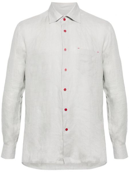 Lininė marškiniai Kiton pilka