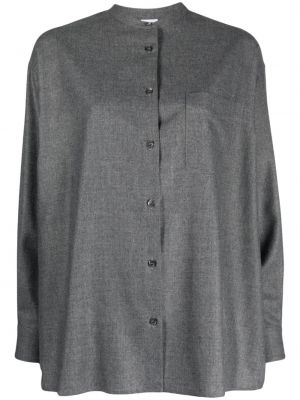 Volnena srajca Aspesi siva