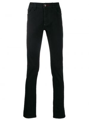 Klasikinės skinny fit džinsai slim fit Philipp Plein juoda