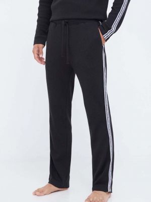 Bavlněné kalhoty s aplikacemi Michael Kors černé