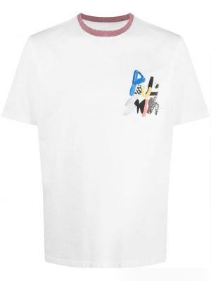 Pamut póló nyomtatás Paul Smith fehér