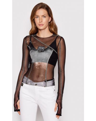 Versace Jeans Couture Blúz 73HAH206 Fekete Regular Fit