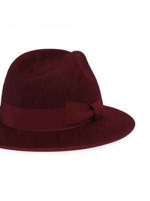Sombrero con lazo Gucci rojo