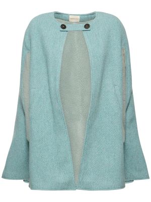 Tweed kurzmantel Maria De La Orden himmelblau