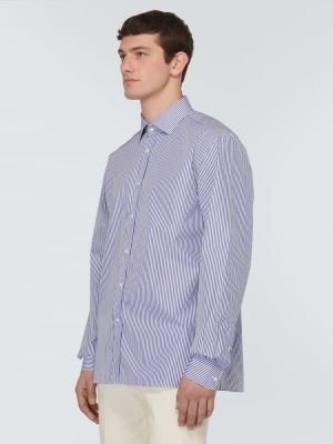 Dryžuota medvilninė marškiniai Ralph Lauren Purple Label