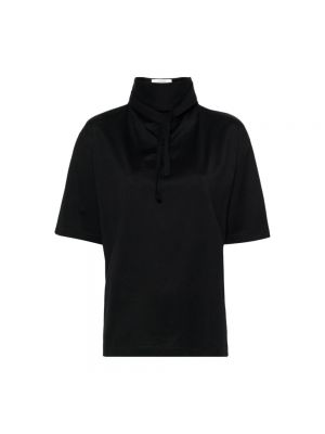 Czarna koszulka bawełniana Lemaire