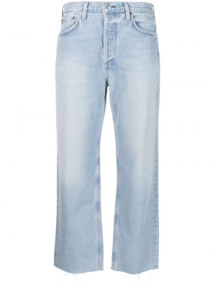 Klasické bavlněné straight fit džíny na zip Citizens Of Humanity - modrá