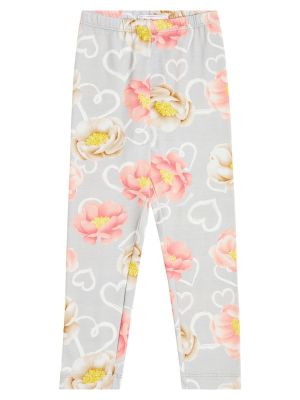 Jersey trykt floral leggings for jenter Monnalisa