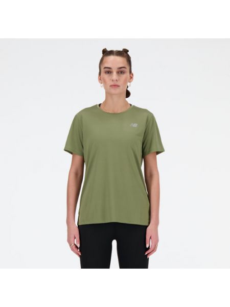 T-shirt de sport New Balance vert