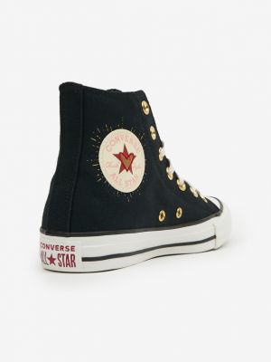 Csillag mintás sneakers Converse Chuck Taylor All Star fekete