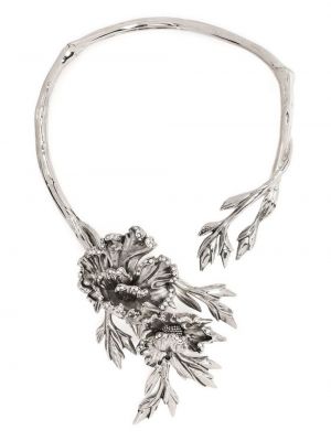 Asymmetrisk choker Alberta Ferretti sølv