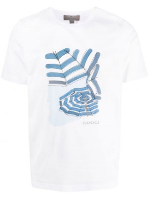 T-shirt con stampa Canali