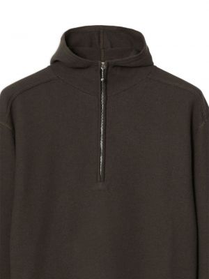 Woll hoodie mit reißverschluss Burberry braun