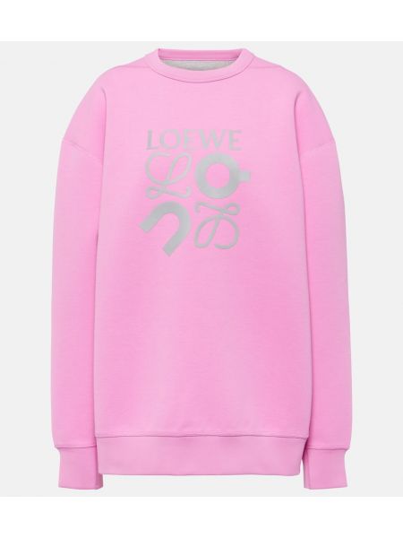 Jersey langes sweatshirt Loewe pink