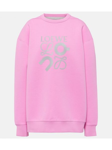 Trøje sweatshirt Loewe pink