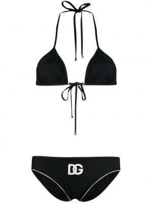 Trykt bikini Dolce & Gabbana svart