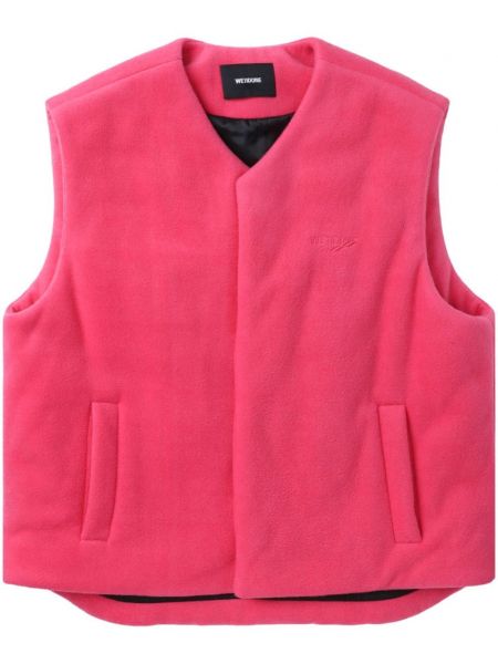 Tikitud vest We11done roosa