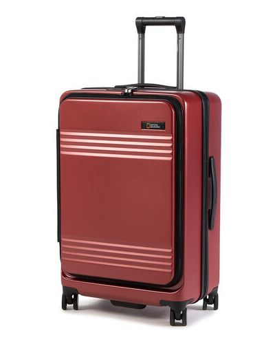 Bőrönd National Geographic piros