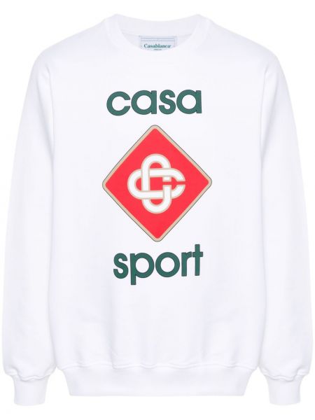Sportliche sweatshirt Casablanca weiß