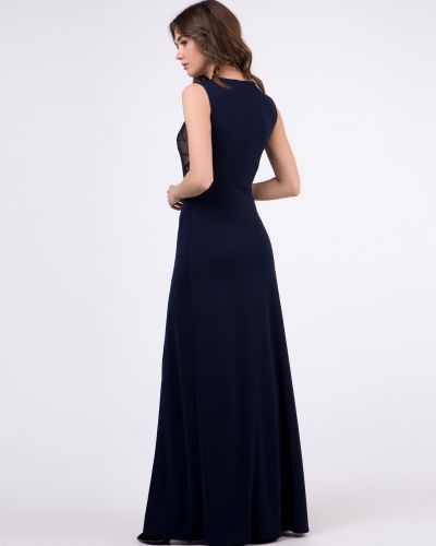Платье Ricamare синее