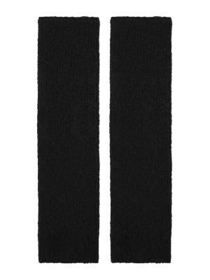 Плетени плетени ръкавици Pull&bear черно