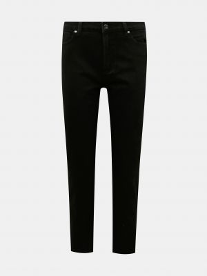 Priliehavé džínsy s rovným strihom Only čierna