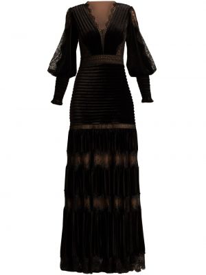 Čipkované večerné šaty Tadashi Shoji čierna