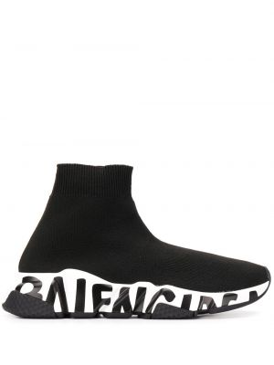 Sneaker mit print Balenciaga Speed schwarz