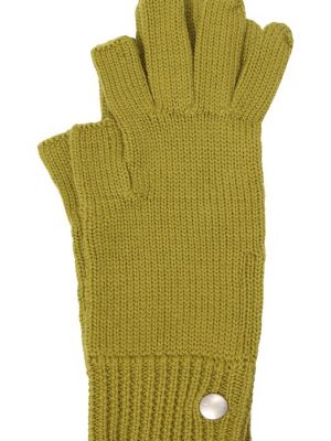 Шерстяные перчатки Rick Owens зеленые