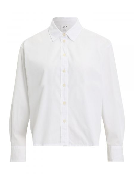 Bluză cu guler Gap Petite alb