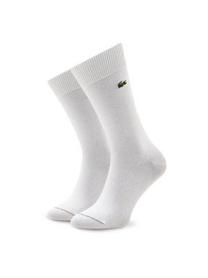 Ψηλές κάλτσες Lacoste λευκό