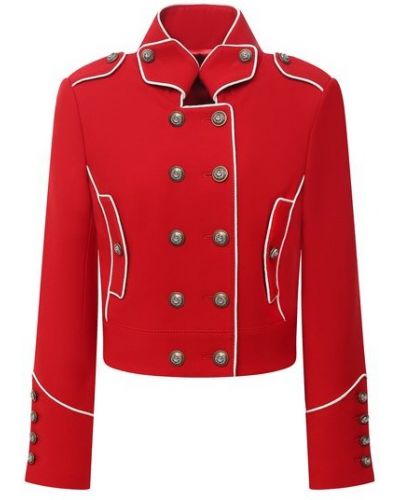 Шерстяной пиджак Dolce & Gabbana, красный