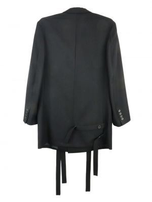 Vlněné sako Yohji Yamamoto černé