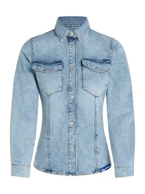 Cămășă de blugi slim fit Karl Lagerfeld Jeans albastru