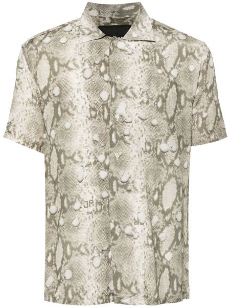 Chemise avec manches courtes John Richmond gris