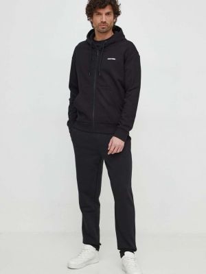Pulover s kapuco Calvin Klein črna