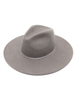 Woll mütze Borsalino grau