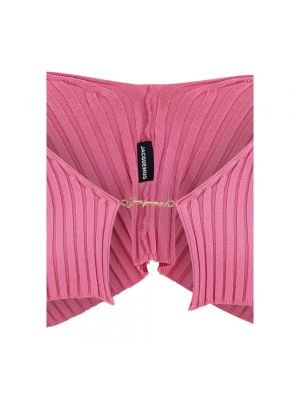Top de tela jersey Jacquemus rosa