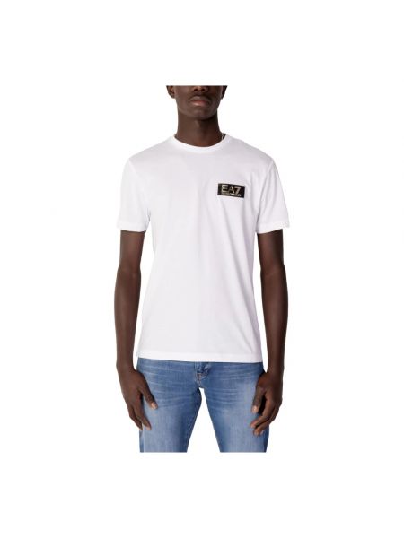 T-shirt mit kurzen ärmeln Emporio Armani Ea7 weiß