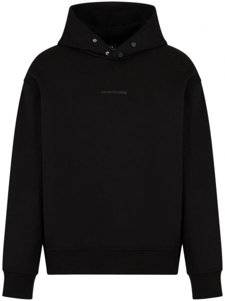 Baskılı hoodie Armani Exchange siyah