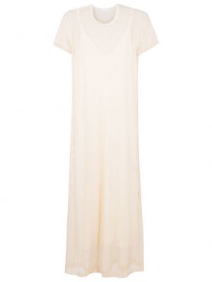 Sukienka midi z siateczką Osklen biała