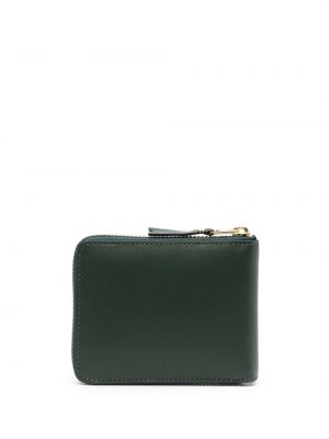 Kožená peněženka na zip Comme Des Garçons Wallet zelená