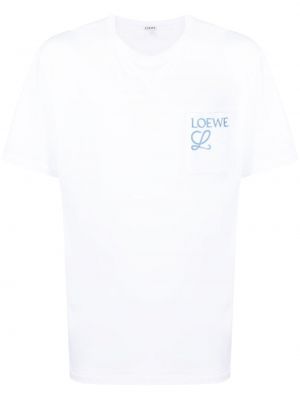 Haftowana koszulka bawełniana Loewe