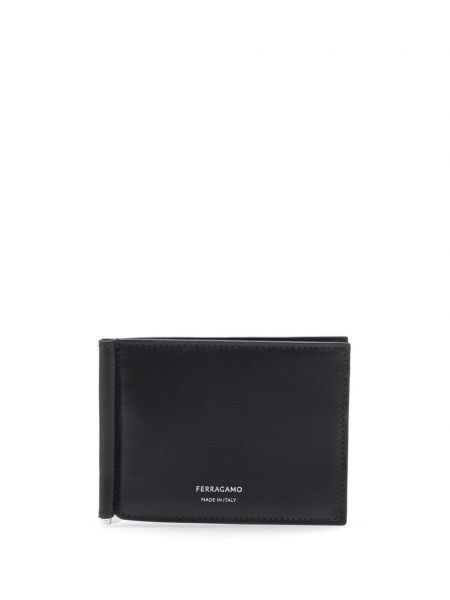 Usnjena denarnica Ferragamo črna