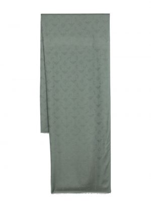 Schal mit print Emporio Armani grün