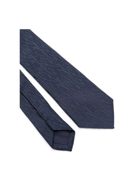 Jacquard krawatte Emporio Armani blau