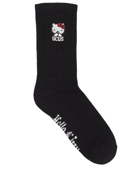 Bavlněné ponožky Gcds černé