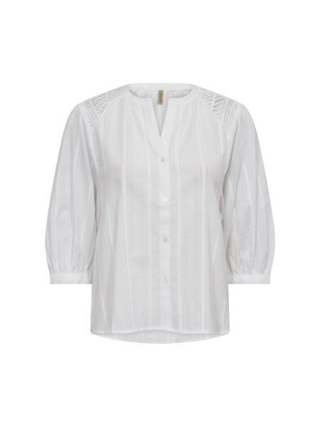 Bluză cu guler Soyaconcept alb