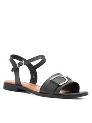 Černé kožené sandály Sergio Bardi